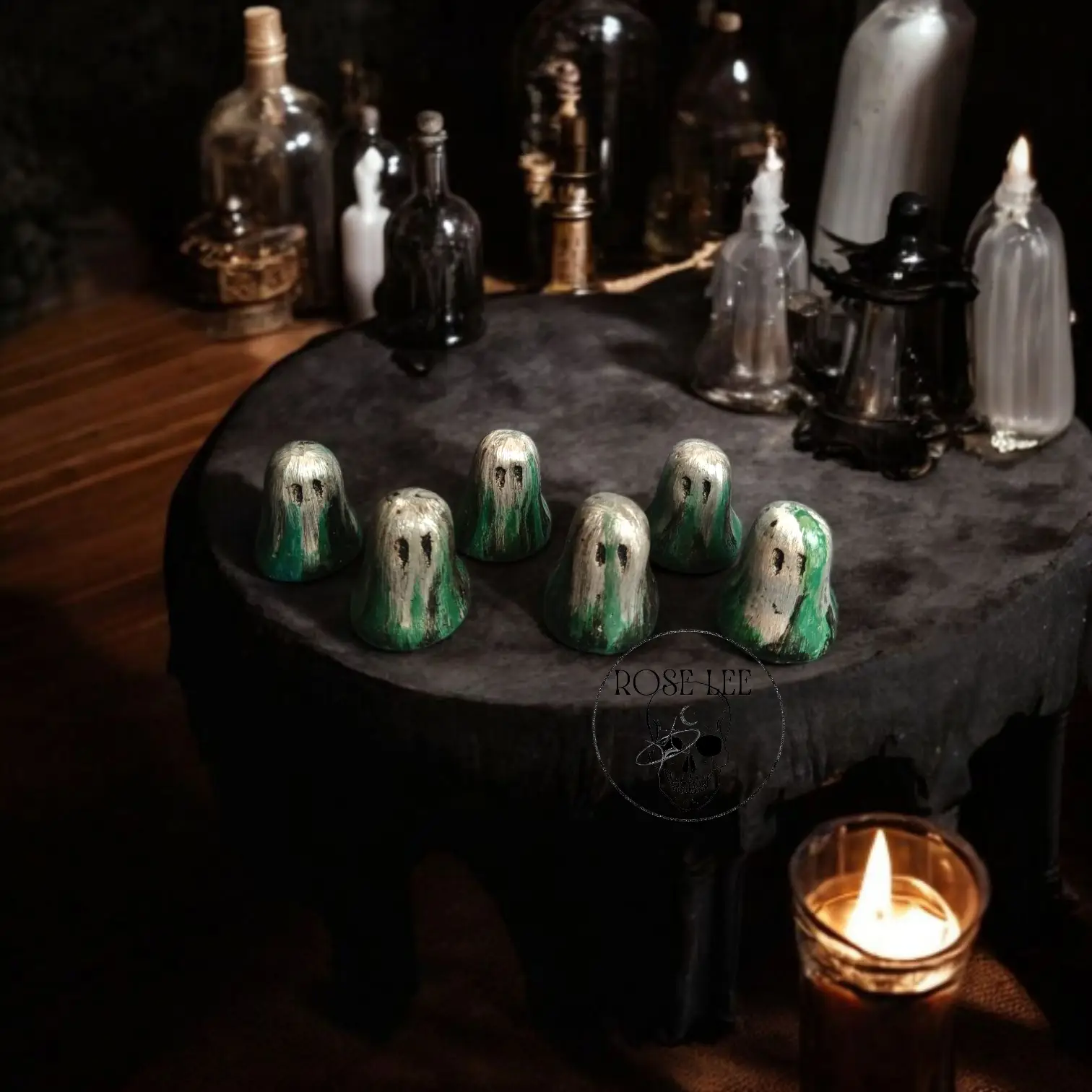 Handmade Pewter Ghost Figurine – The Forgotten Alchemist – The Cursed Collection