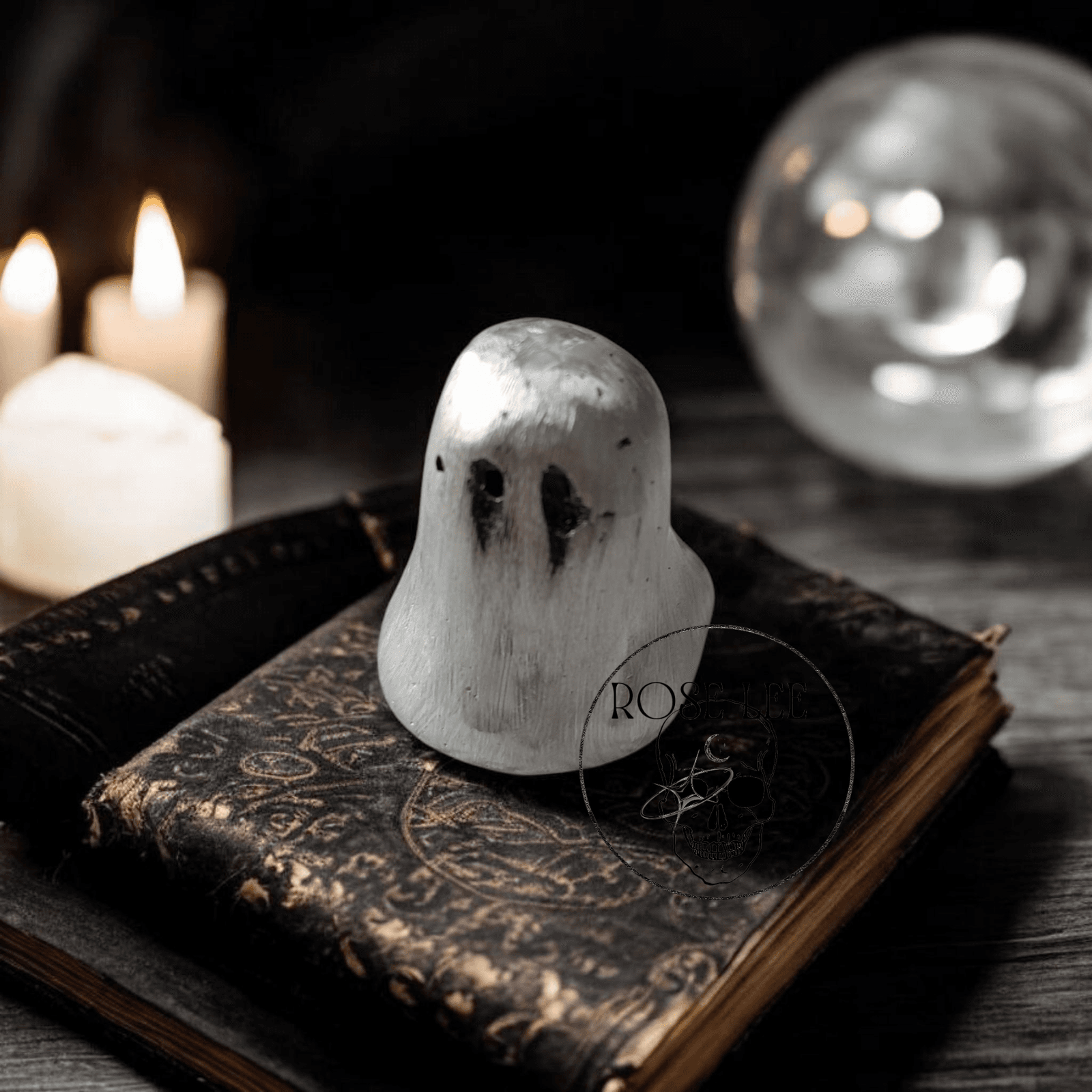 Spectre: The Original Handmade Pewter Ghost – Minimalist Gothic Art & Spooky Decor