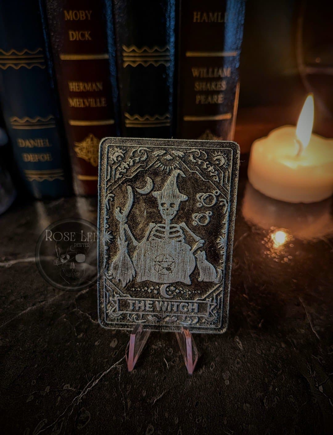 The Witch tarot card pewter art