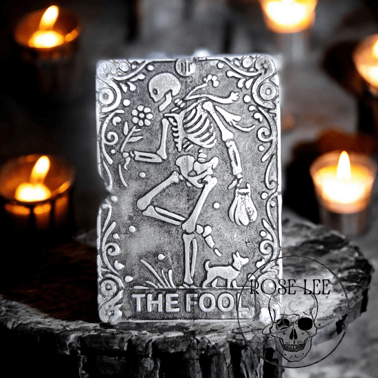 Metal Tarot Card – The Fool – Pewter Art